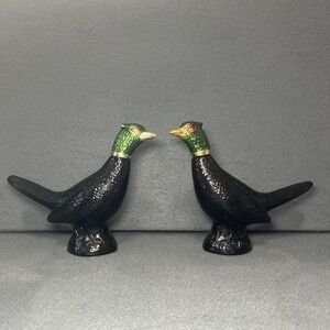 Vintage Avon Pheasant Leather After Shave Decanter Empty Bottle Still Fragrant